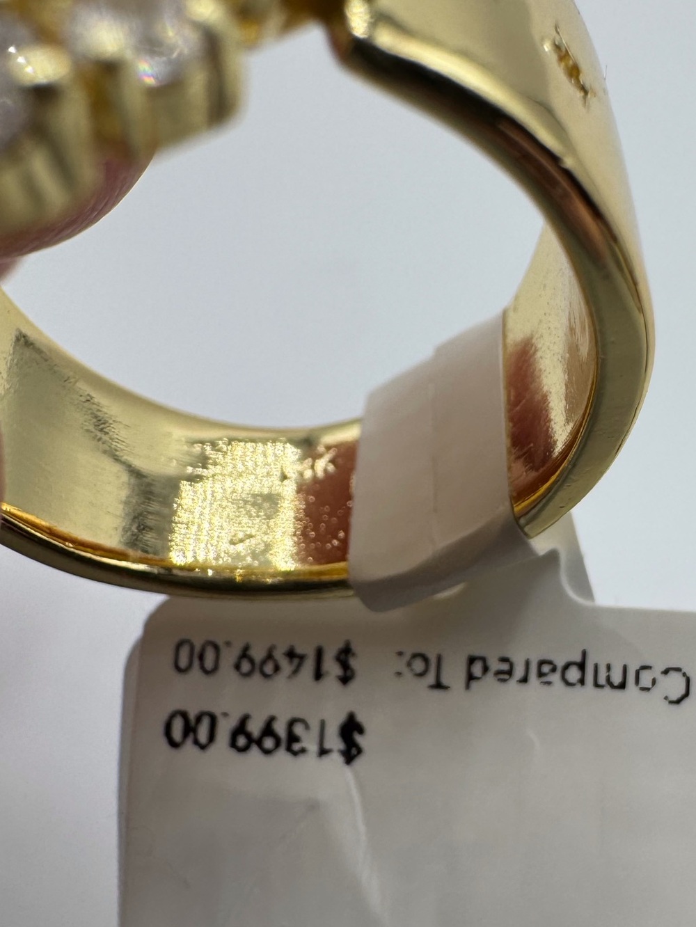 14K Mixed-Cut Cascading Statement Band - Picture 11 of 12